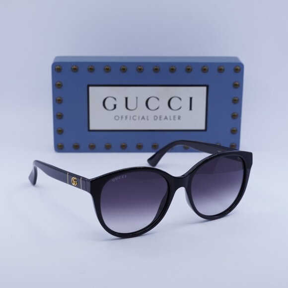 Gucci GG0631S 001 Round Sunglasses - Black\Grey Gradient - Picture 4 of 10